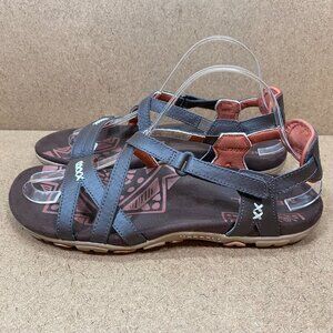 Merrell Womens Espresso/Red Sandals Size 8 Sandspur Rose LTR Adjustable Straps